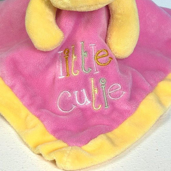 First Impressions Little Cutie Yellow Giraffe Security Blanket Plush Stuffed Toy - Picture 3 of 5